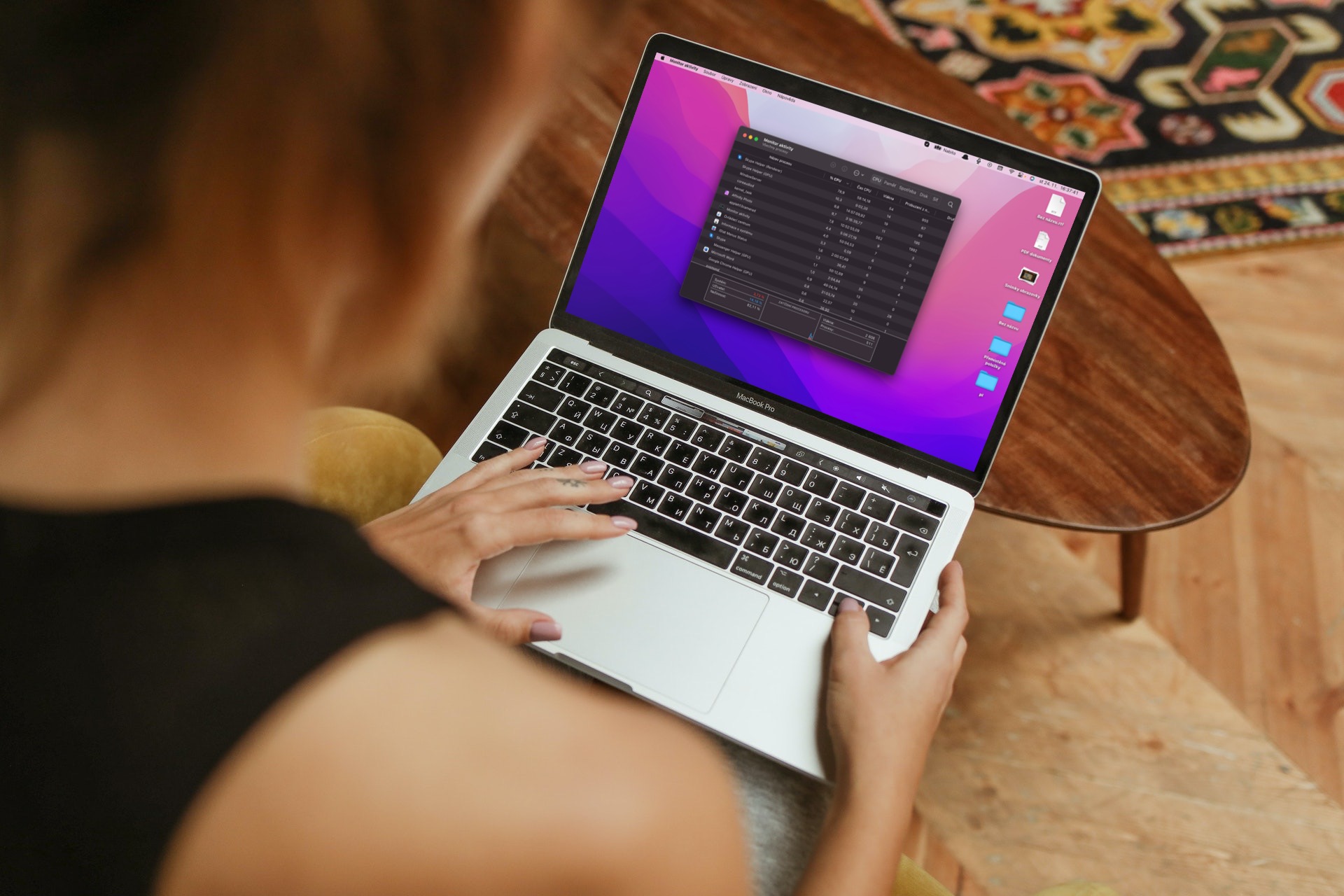 गतिविधि मॉनिटर macos स्मार्टमॉकअप गतिविधि मॉनिटर macOS